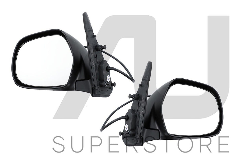 Set / Pair LH+RH Electric Door Mirror (Black) For Toyota Hiace Van 2005~2013