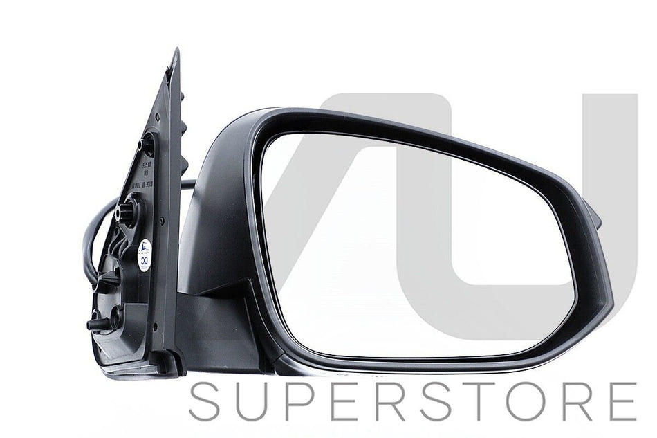 RH RHS Right Hand Electric Door Mirror Black For Toyota Hilux 15~20 2WD 4WD