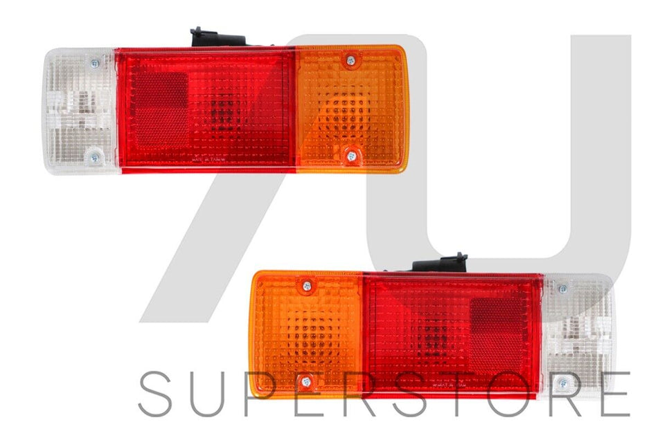 Pair LH+RH Tail Light Lamp For Toyota Hilux/Landcruiser TRAY 88~15 Round Plug