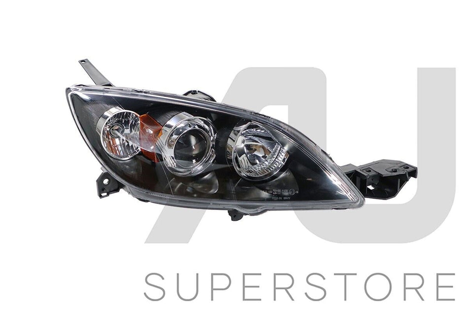 RH RHS Right Hand Head Light Lamp Black For Mazda 3 BK 2003~2009 5 Door HATCH