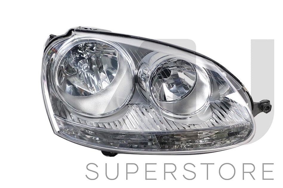 RH RHS Right Head Light Lamp Chrome For Volkswagen VW Golf MK5 V 2004~2009