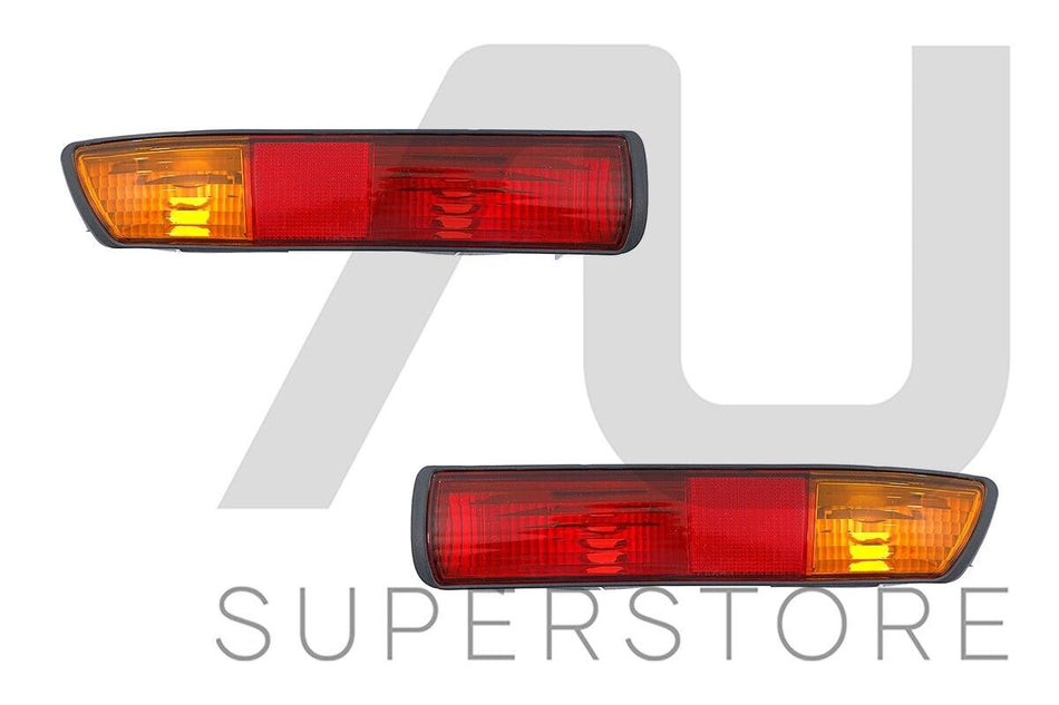 Rear Pair LH+RH Bumper Bar Lamp Indicator Light For Mitsubishi Pajero NM 00~02