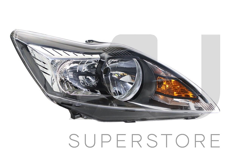 RH RHS Right Hand Head Light Halogen Black For Ford Focus LV 2009~2011 Zetec