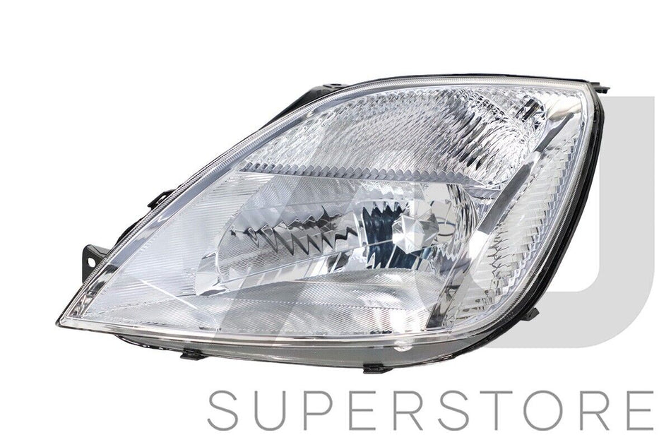 LH Left Hand Head Light Front Lamp (Chrome) For Ford Fiesta WP 2003~2005