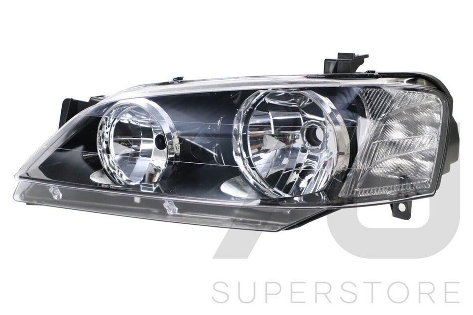 TYC LH LHS Left Head Light Lamp Black For Ford Falcon BA BF Series 1 XT 02~06