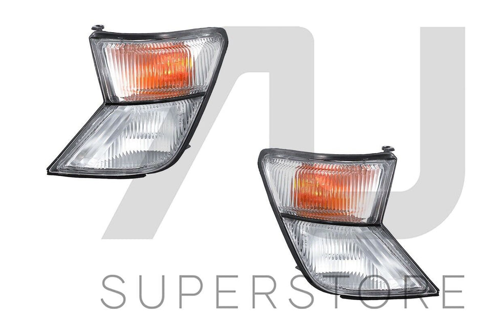 Set Pair LH+RH Corner Light Indicator Park Lamp For Nissan Patrol GU s1 97~02