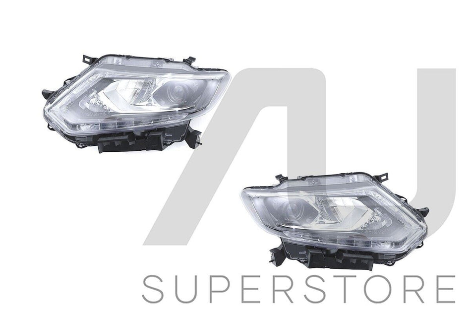 Pair LH+RH Head Light Front Lamp For Nissan XTrail T32 Ser 1 2014~2017 Ti TL