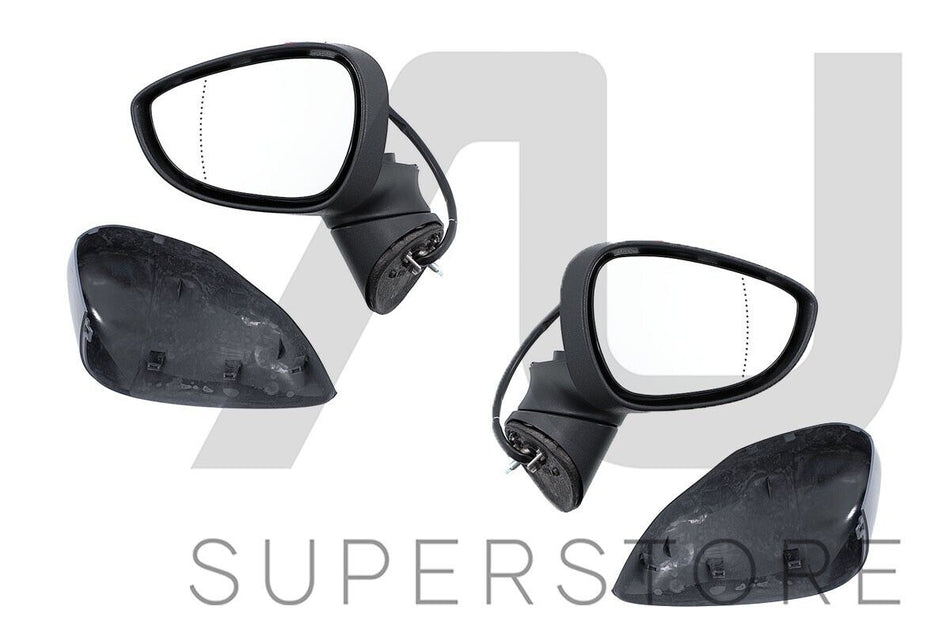 Set / Pair LH+RH Electric Door Mirror 5pin No Heat For Ford Fiesta WS WT 08~13