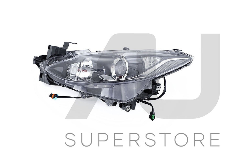 Set Pair LH+RH Head Light Lamp Halogen Manual Type For Mazda 3 BM 2013~2016