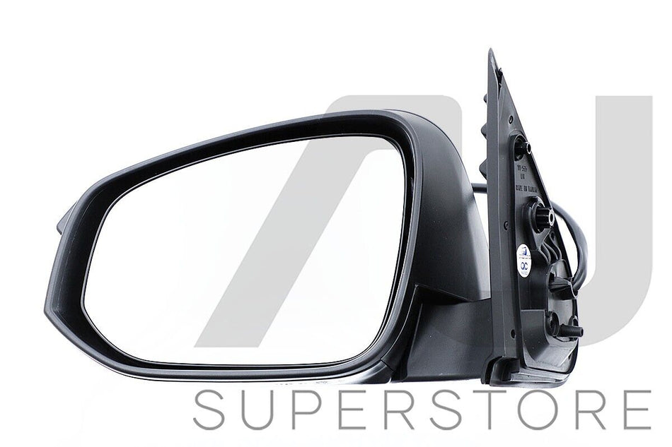 Set Pair LH+RH Electric Door Mirror Black For Toyota Hilux 15~20 2WD 4WD