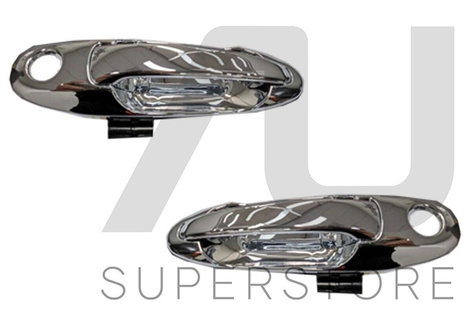 Front Pair LH+RH Outer Door Handle For Toyota Landcruiser 100 Series 98~07 Chr
