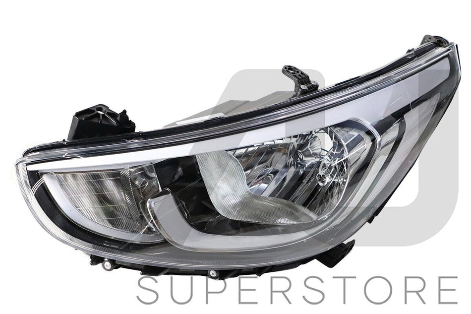 Set / Pair LH+RH Head Light No LED For Hyundai Accent RB Sedan Hatch 2014~2017