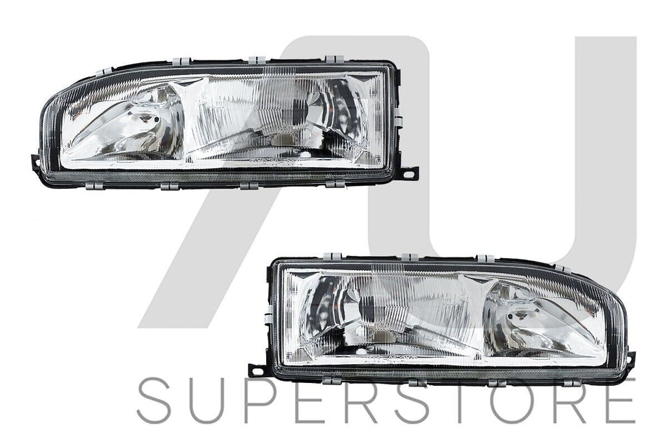 Pair LH+RH Head Light Lamp For Holden Commodore Calais Berlina VL 1986~1988