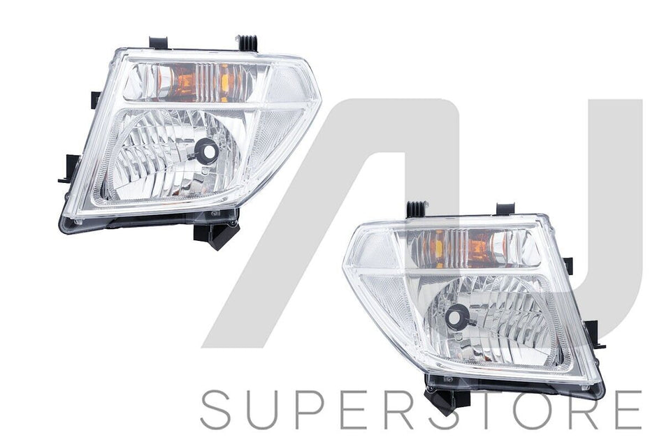 Set Pair LH+RH Head Light Lamp For Nissan Navara D40 D40T MNT Thai Built 08~14