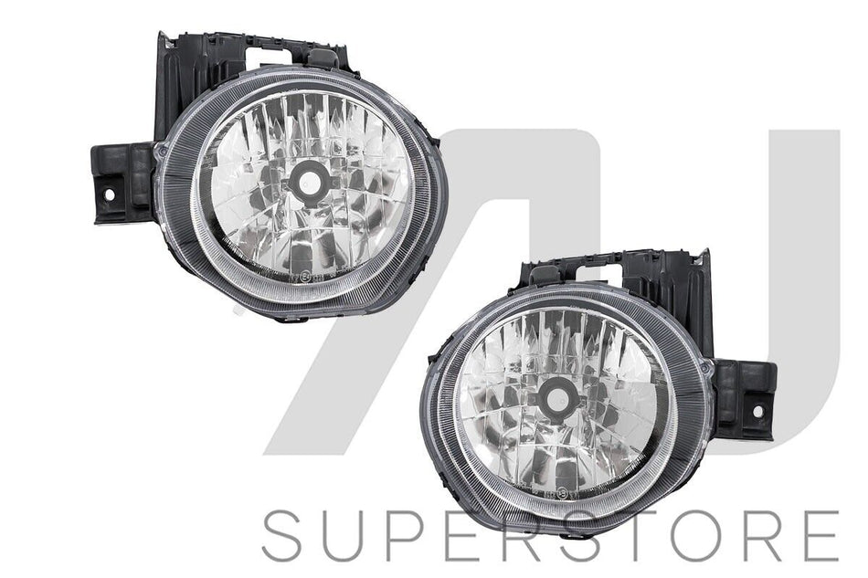 Set / Pair of LH+RH Head Light Lamp Lower Round For Nissan Juke F15 s1 2013~2015