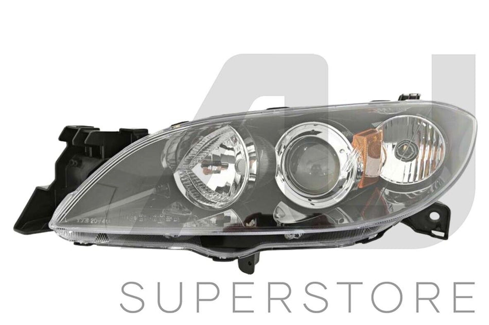 LH LHS Left Head Light Lamp Black For Mazda 3 BK 4 Door Sedan SP23 2003~2009
