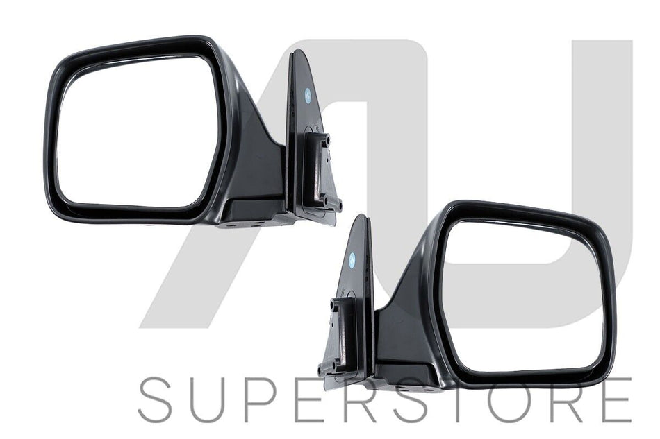 Pair of LH+RH Manual Door Mirror Flat For Toyota Landcruiser 80 Series 1990~1998