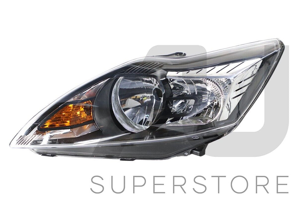 LH LHS Left Hand Head Light Halogen Black For Ford Focus LV 2009~2011 Zetec