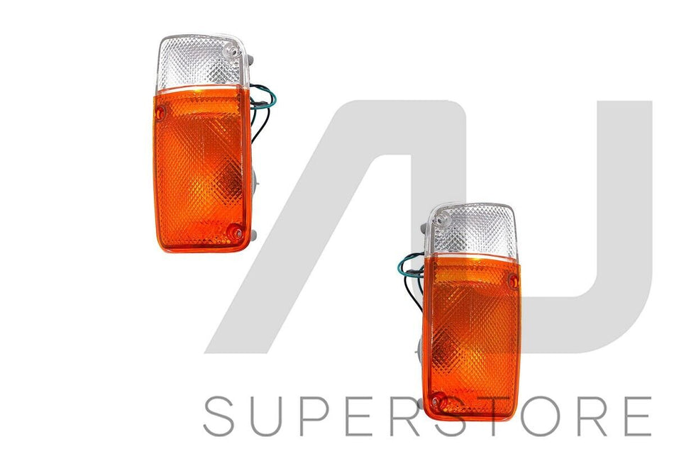 Set Pair LH+RH Corner Light Indicator Lamp For Nissan Patrol GQ 1988~1994
