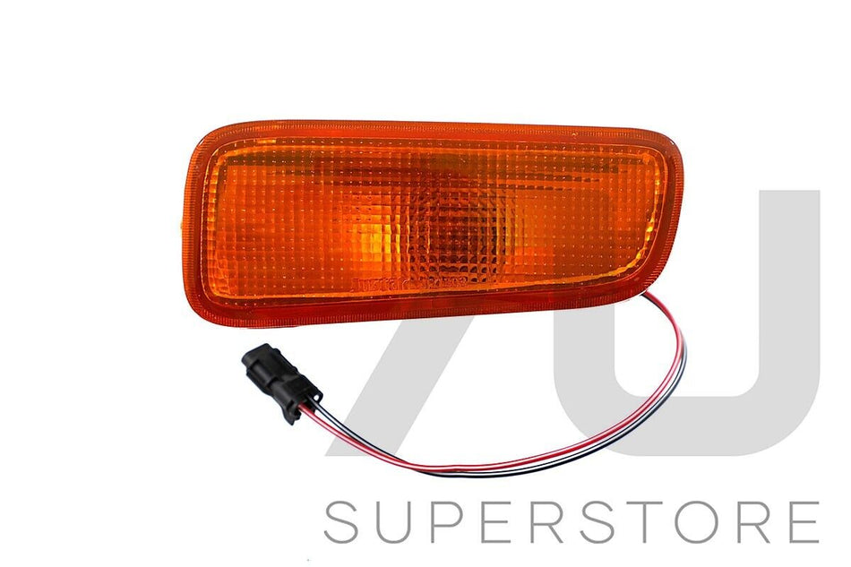 Pair LH+RH Bumper Bar Light Indicator Lamp Amber For Holden Rodeo TF 1998~2003
