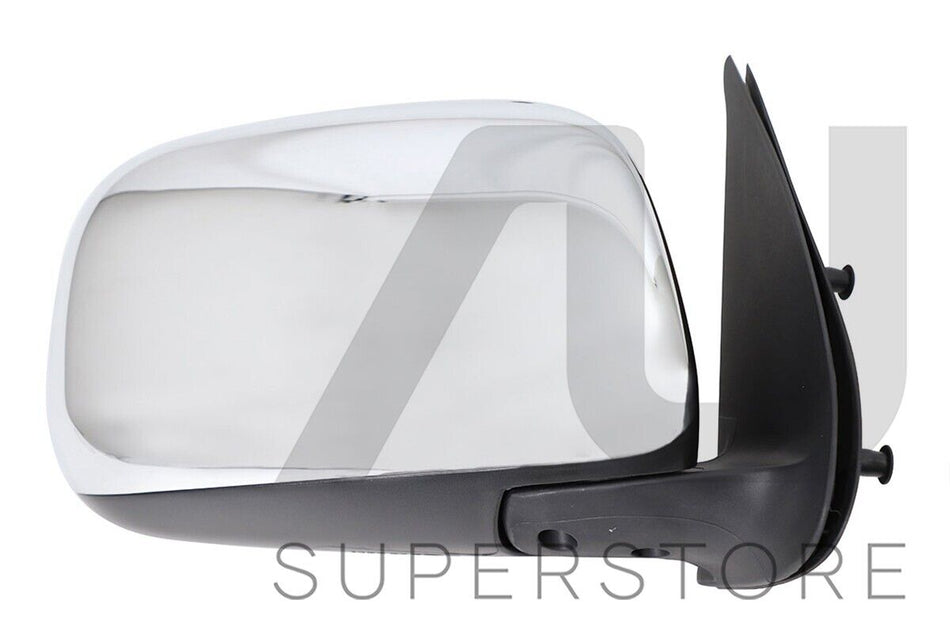 RH Right Hand Manual Door Mirror (Chrome) For Toyota Hilux Ute 2WD & 4WD 05~15