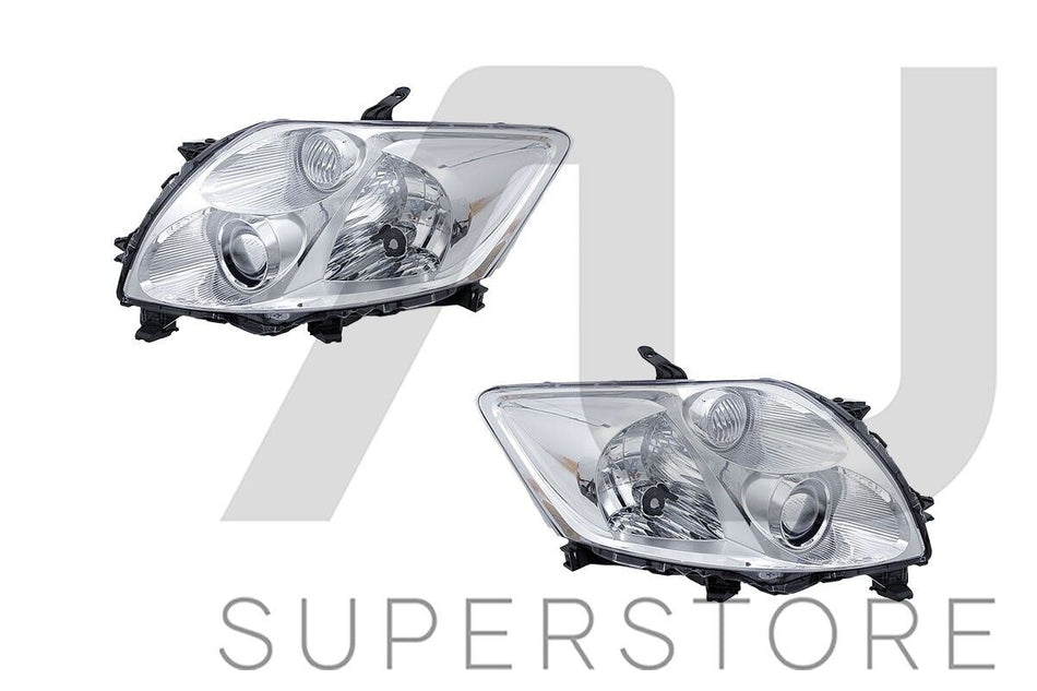 Pair LH+RH Head Light Lamp Non HID For Toyota Corolla ZRE152 Hatch 2007~2009