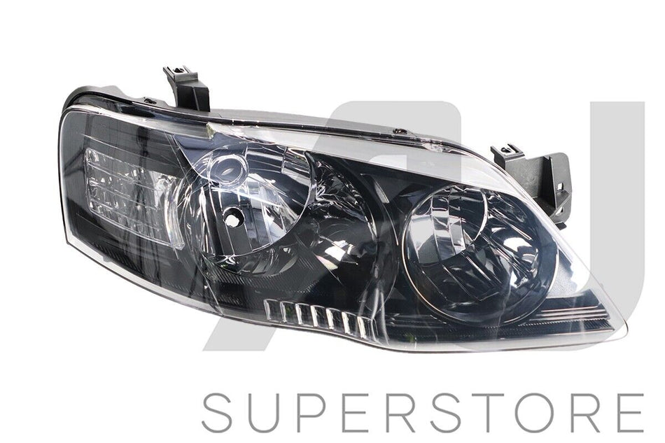 RH Right Hand Head Light Lamp Black For Ford Falcon BF Series 2 & 3 XT 2006~2011