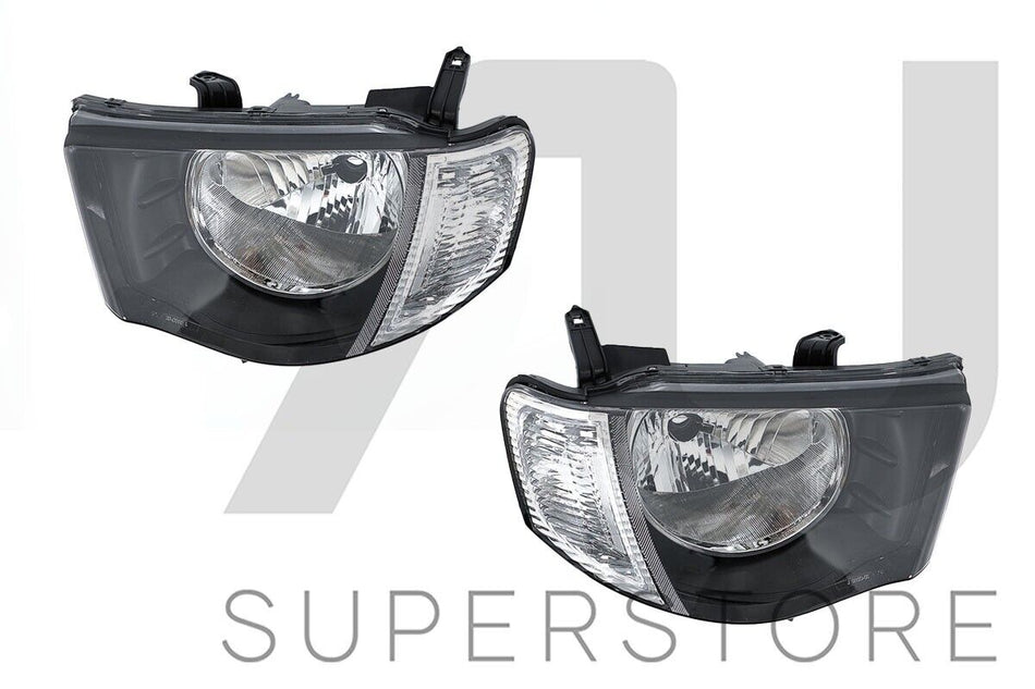 Pair LH+RH Head Light Lamp For Mitsubishi Triton Ute MN 2009~2015 GL GLX