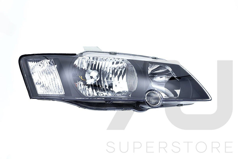 Pair LH+RH Head Light Lamp Black For Holden VY Commodore SS GEN3 V8 LS 02~04