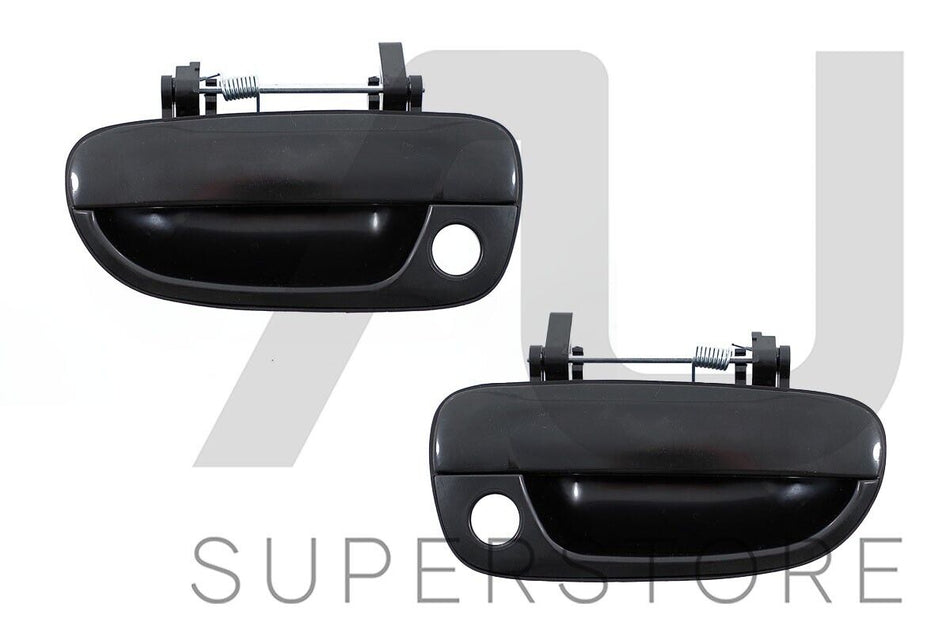 FRONT Pair LH+RH OUTER Door Handle Black For Hyundai Accent LC 2000~2006