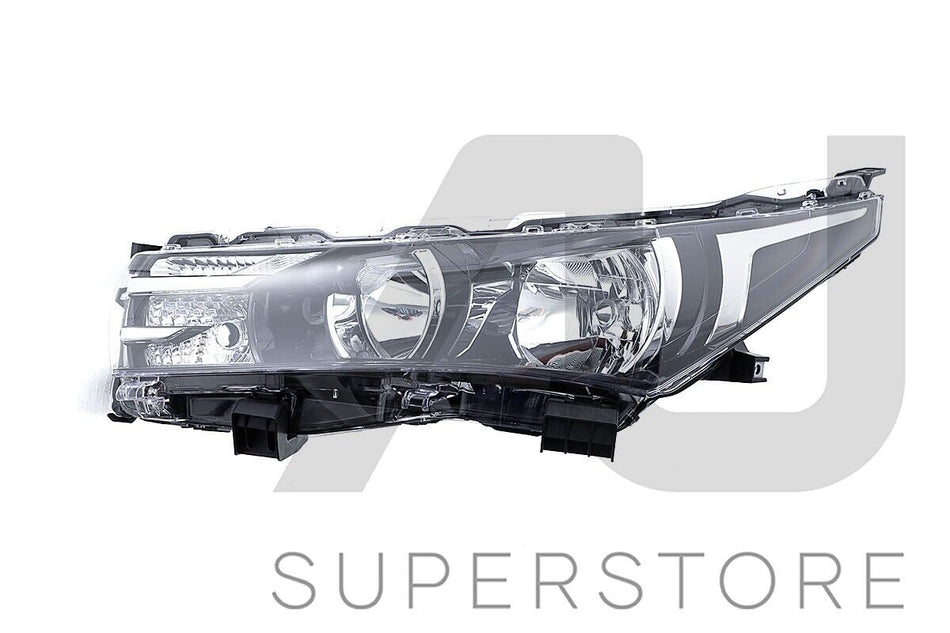 Set Pair LH+RH Head Light Lamp Non LED For Toyota Corolla ZRE172 Sedan 2013~2016