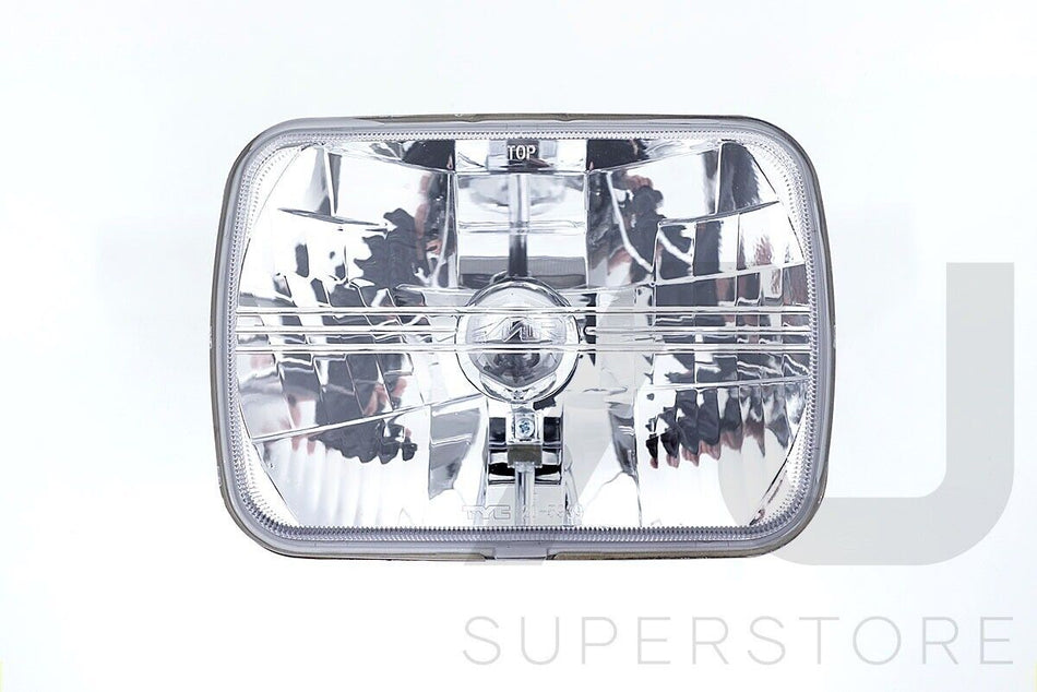 1 x Head Light Lamp Works with H4 Globe Plastic Lens For Holden Rodeo 1988~2003