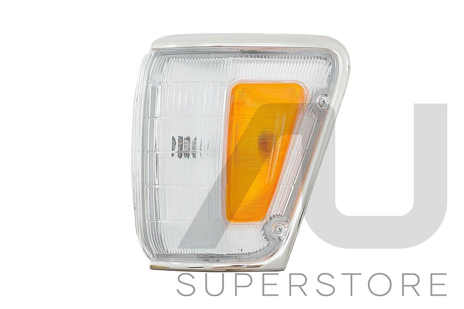 Pair LH+RH Corner Light Lamp For Toyota Hilux 4WD 4 Runner Surf 88~91 Chrome